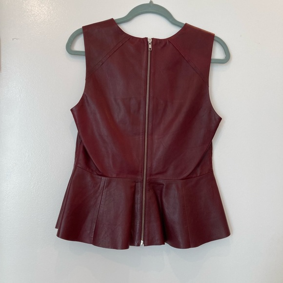H&M Sleeveless Leather Peplum Top - Picture 6 of 13